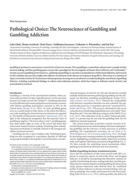 how casinos enable gambling addicts|Pathological Choice: The Neuroscience of Gambling and .